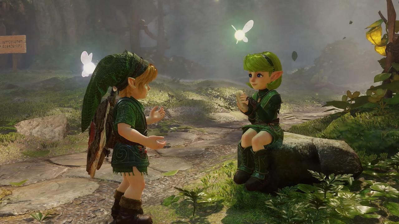  Zelda Ocarina of Time Remake Link meeting Saria