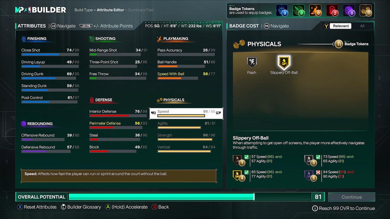 NBA 2K27 physicial badges