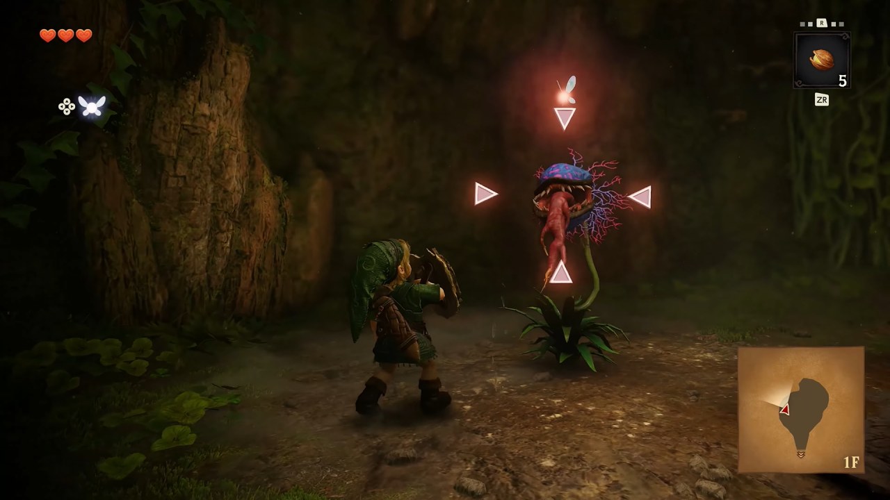 Zelda Ocarina of Time  Monster Design Link targets Deku