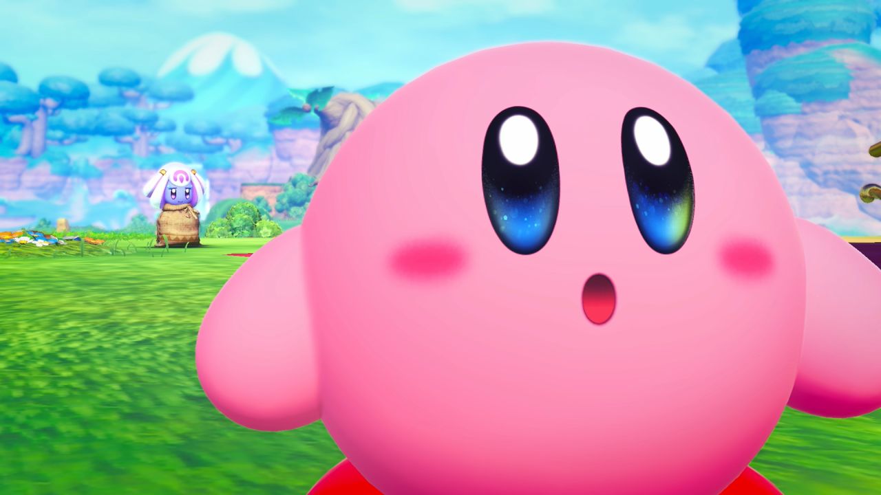Kirby and the World Beyond Kirby looks shocked