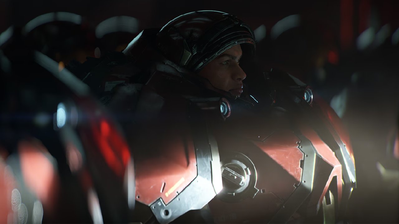 StarCraft Terran marine wearing bulky armor