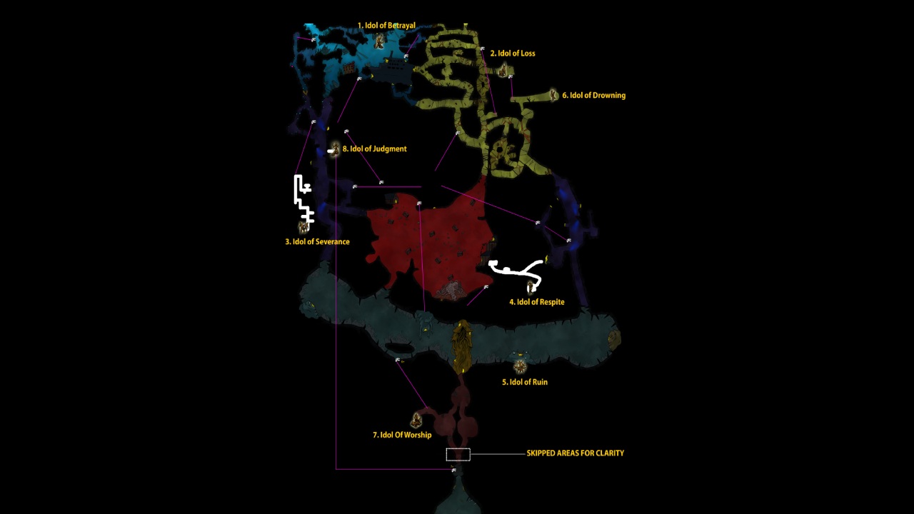 dive or die children of light all idols and serpent locations