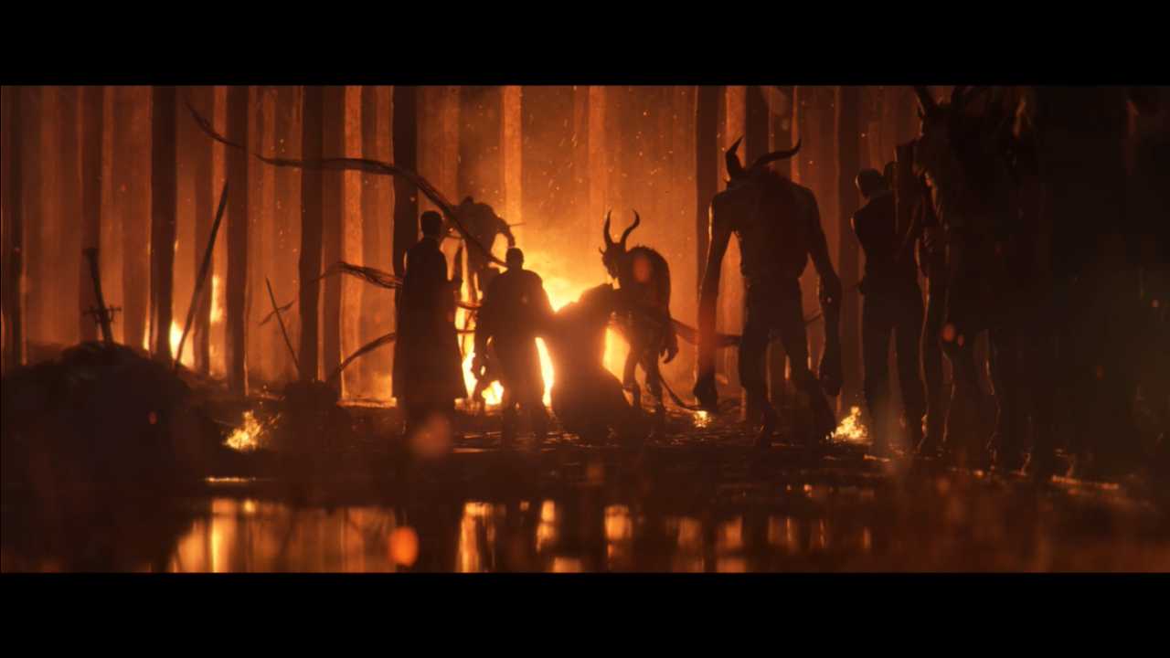 Diablo V Demons Carrying the Protagonist