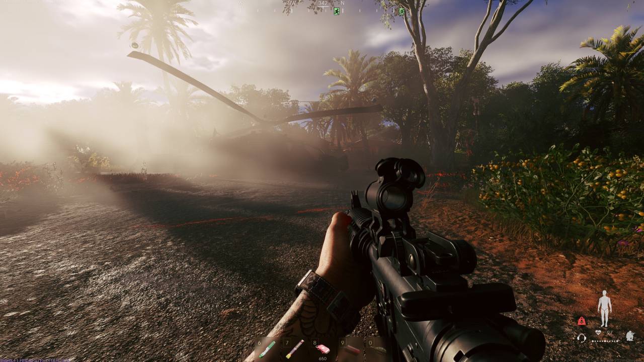 Active Matter Shooting at Aliens
