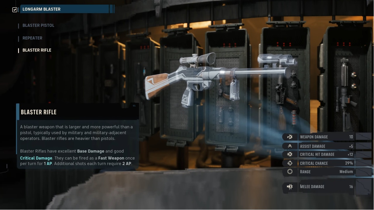 star wars zero company weapons blaster rifle