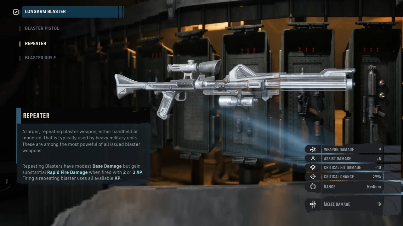 star wars zero company weapons repeater