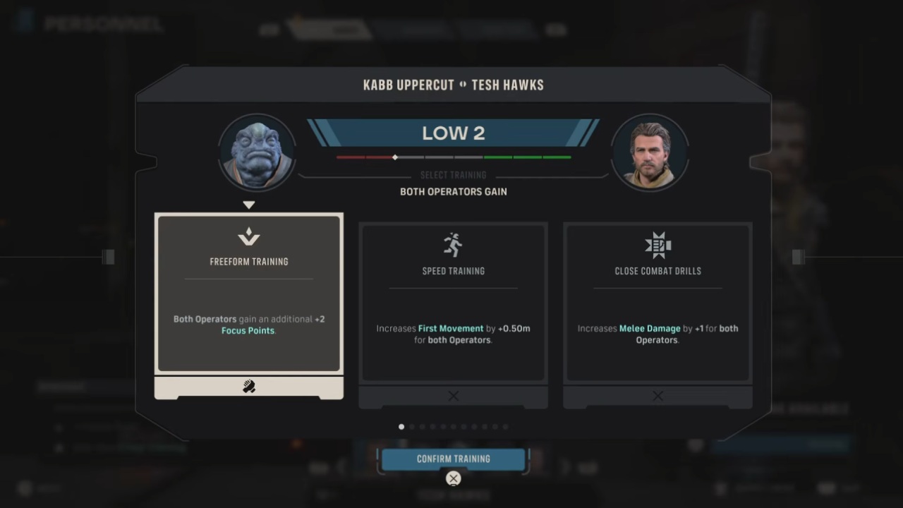 star wars zero company how bond points work