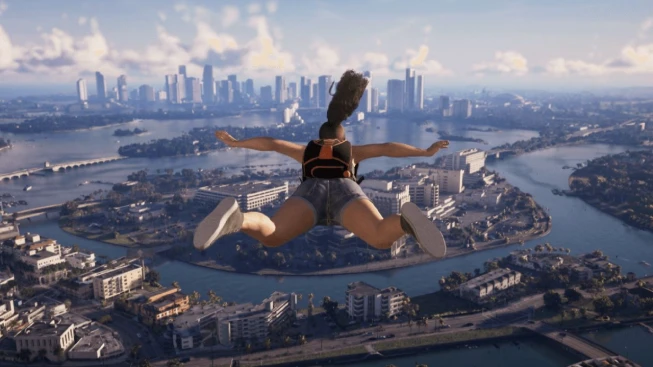 GTA 6 Lucia parachuting
