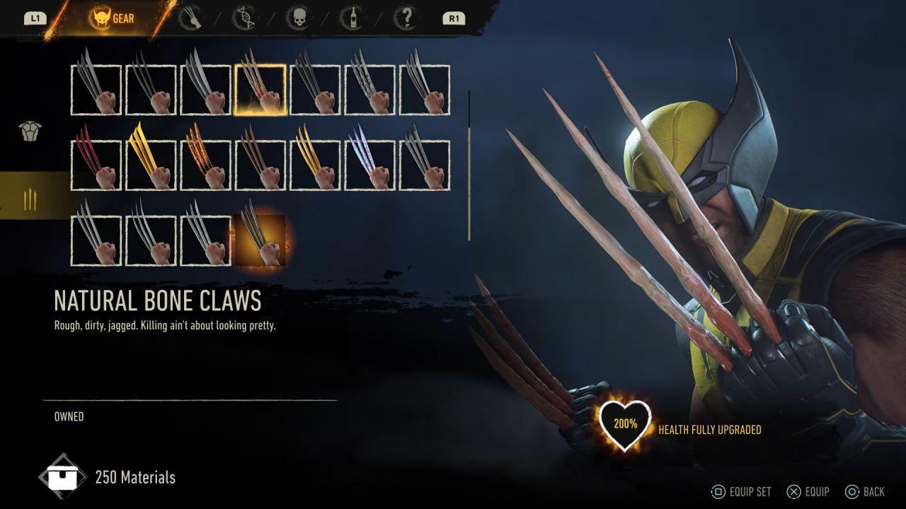 Marvels Wolverine Bone Claws