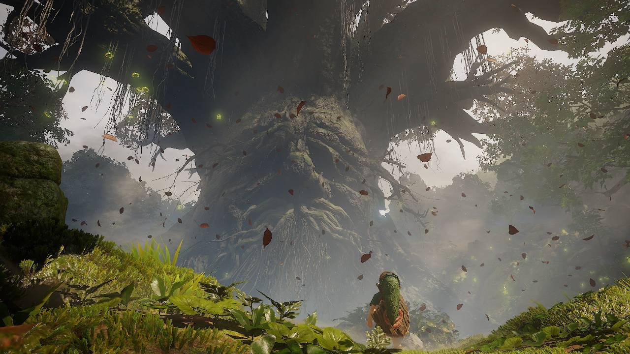The Legend of Zelda: Ocarina of Time Young Link Standing in front of a Talking Tree