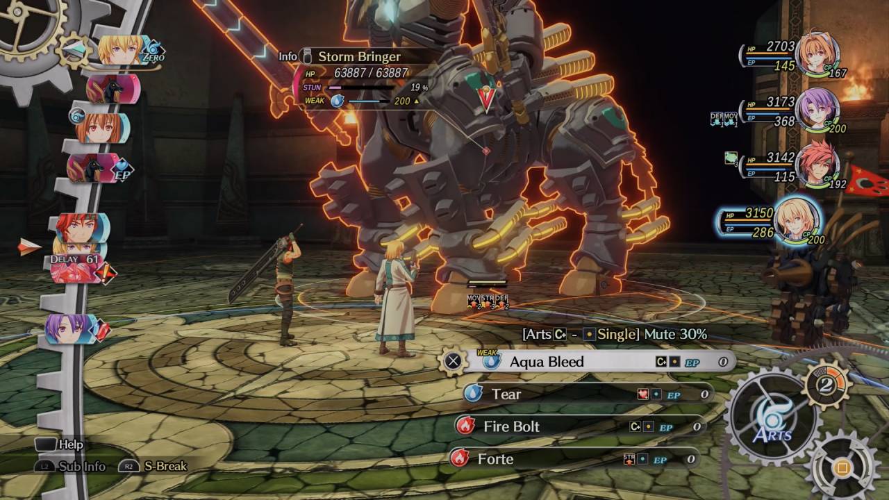 Trails in the Sky 2nd Chapter Dungeon Final Boss Fight