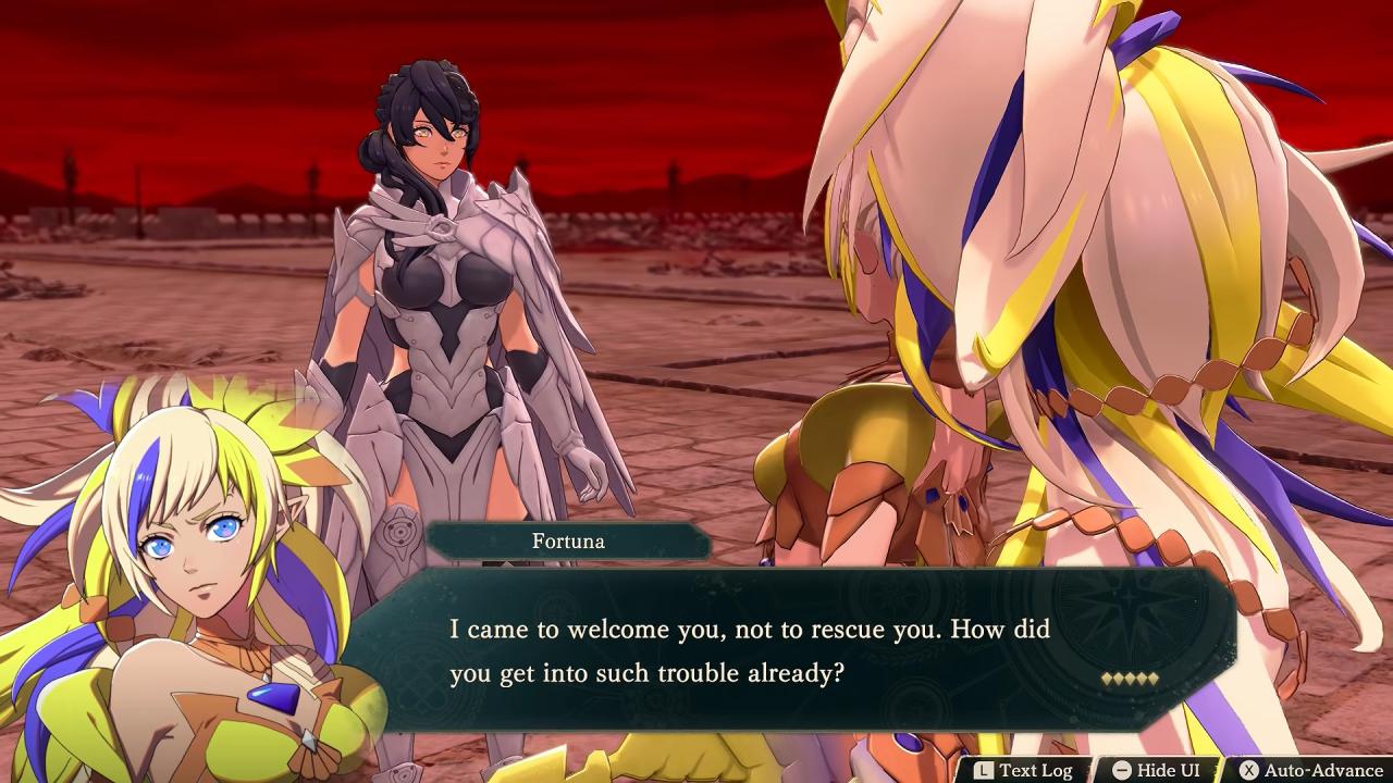 Fire Emblem: Fortune's Weave Fortuna Facing the Final Boss