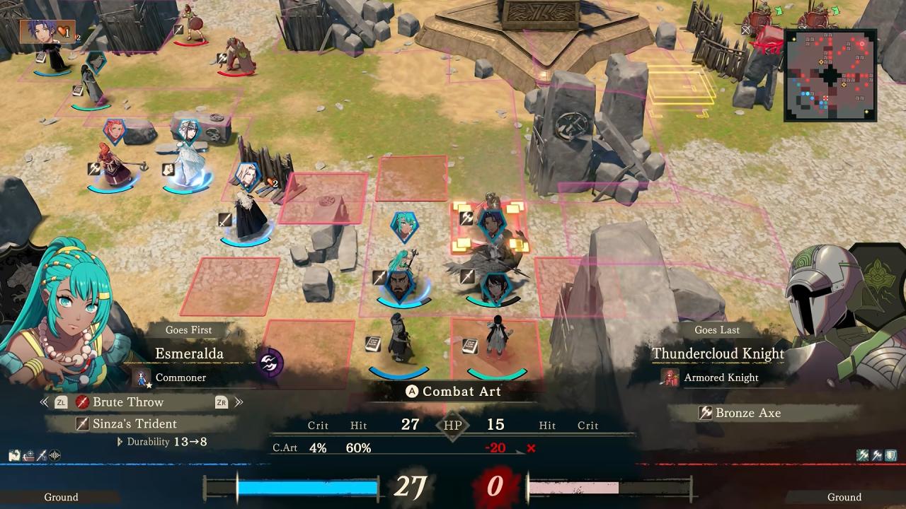 Fire Emblem: Fortune's Weave Esmeralda In Combat