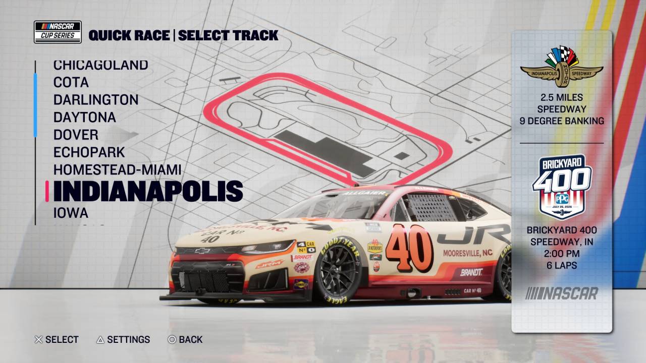 iRacing Studios NASCAR 26 Selecting Tracks for Racing