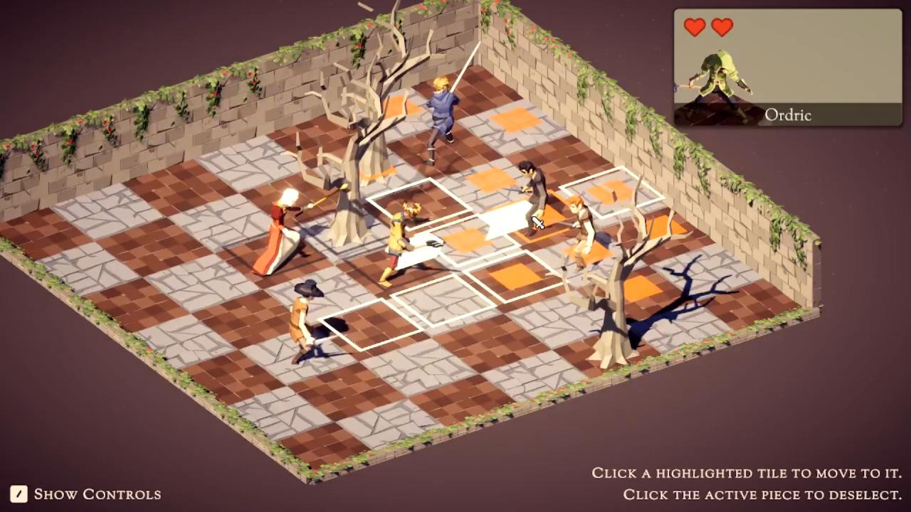 Pieces of the Kingdom heroes attacking Ordric on board