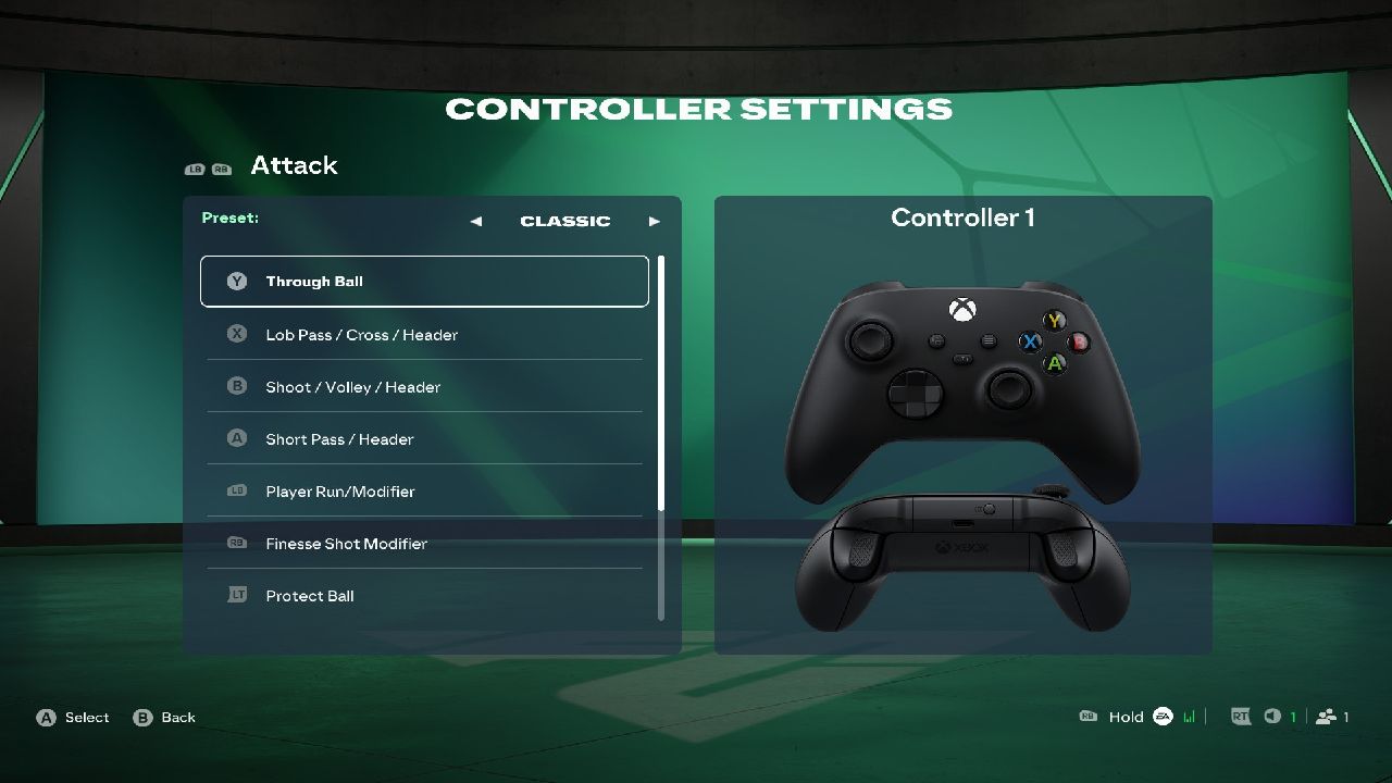 FC 27 Controller Settings