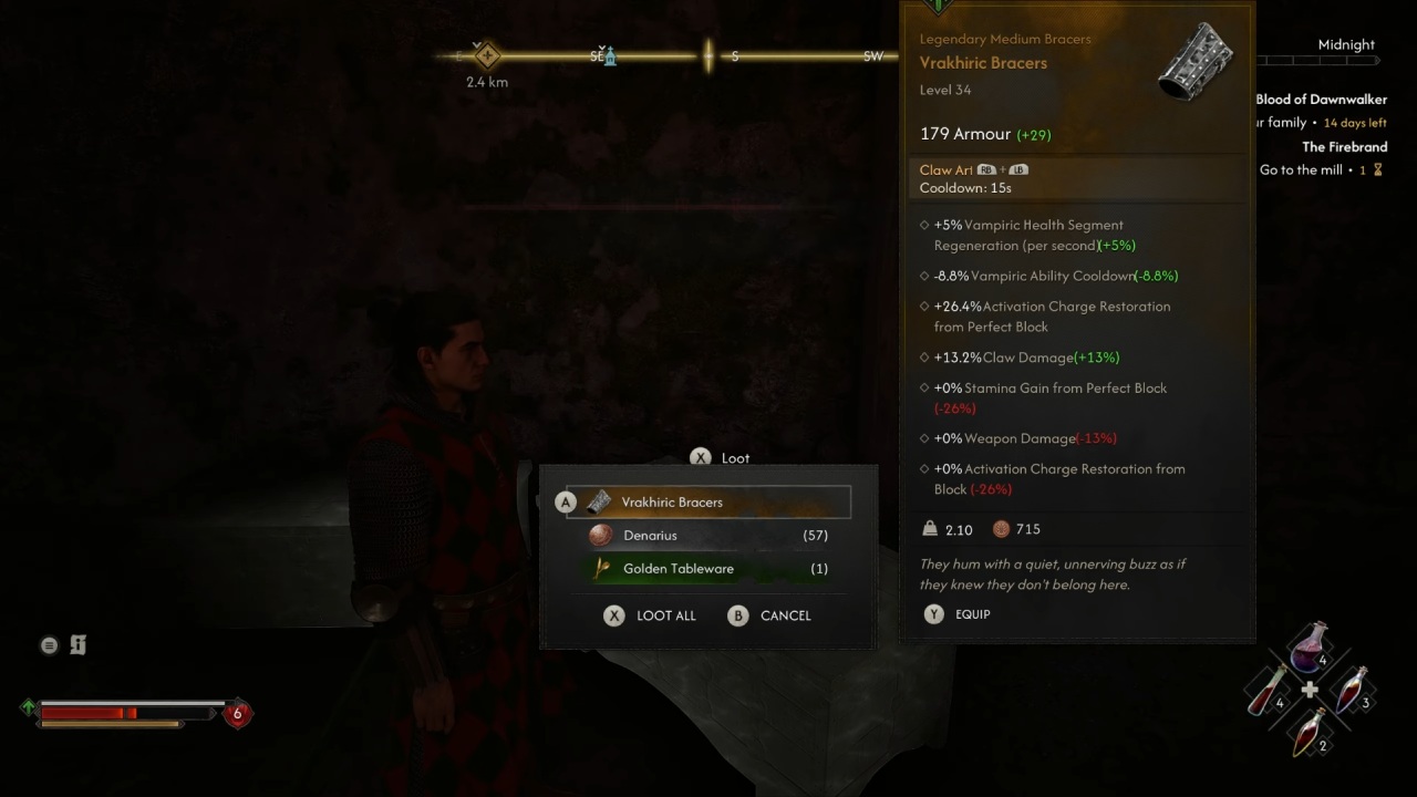 The blood of dawn walker Vrakhiric Bracers location