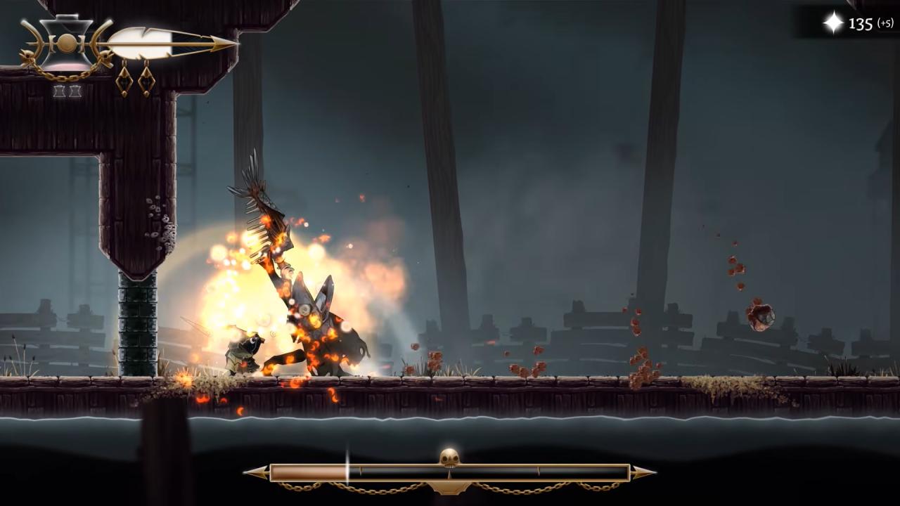 Well Dweller Glimmer fighting bat boss