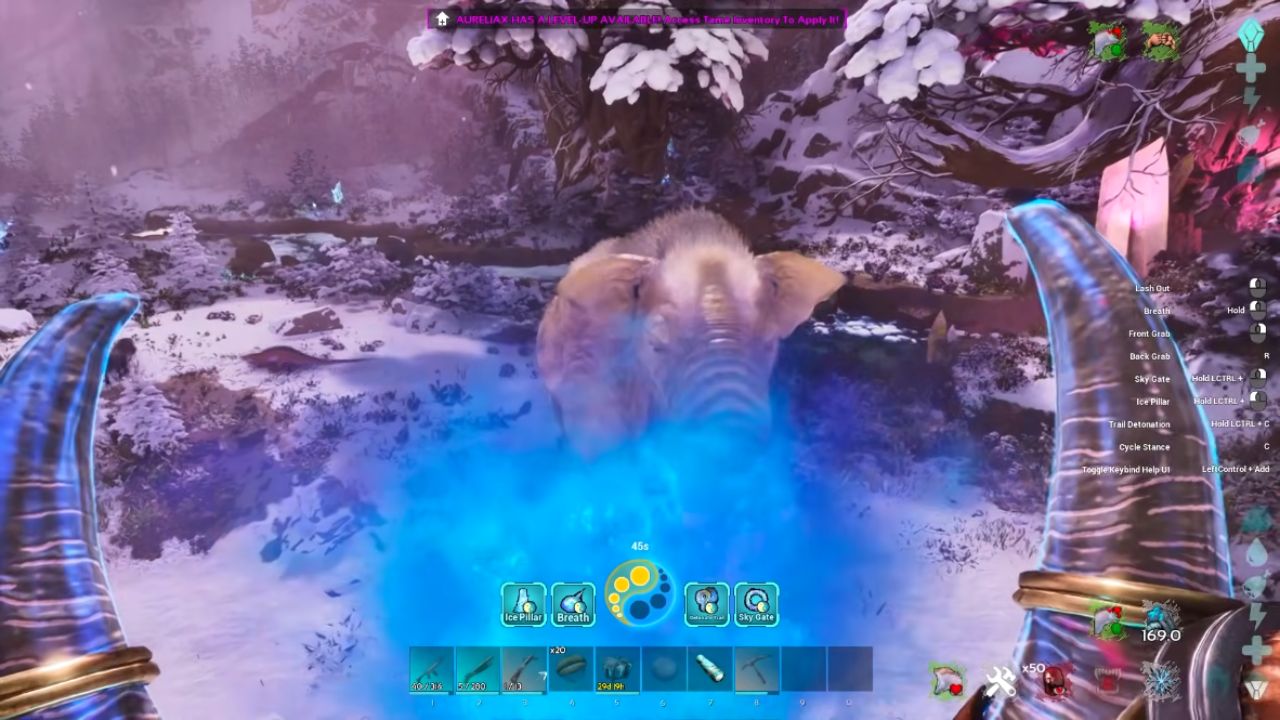 Ark Survival Ascended Aureliax Damage and Healing Abilities