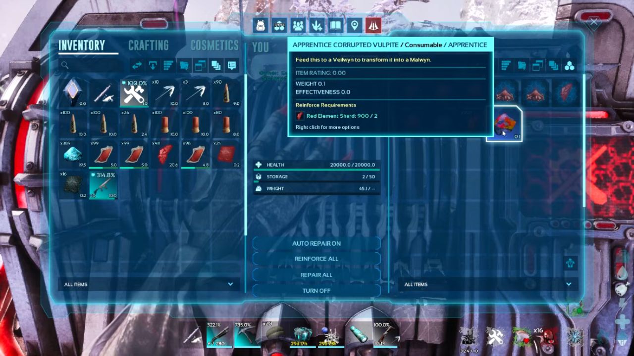 Ark Survival Ascended Create Corrupted Vulpite