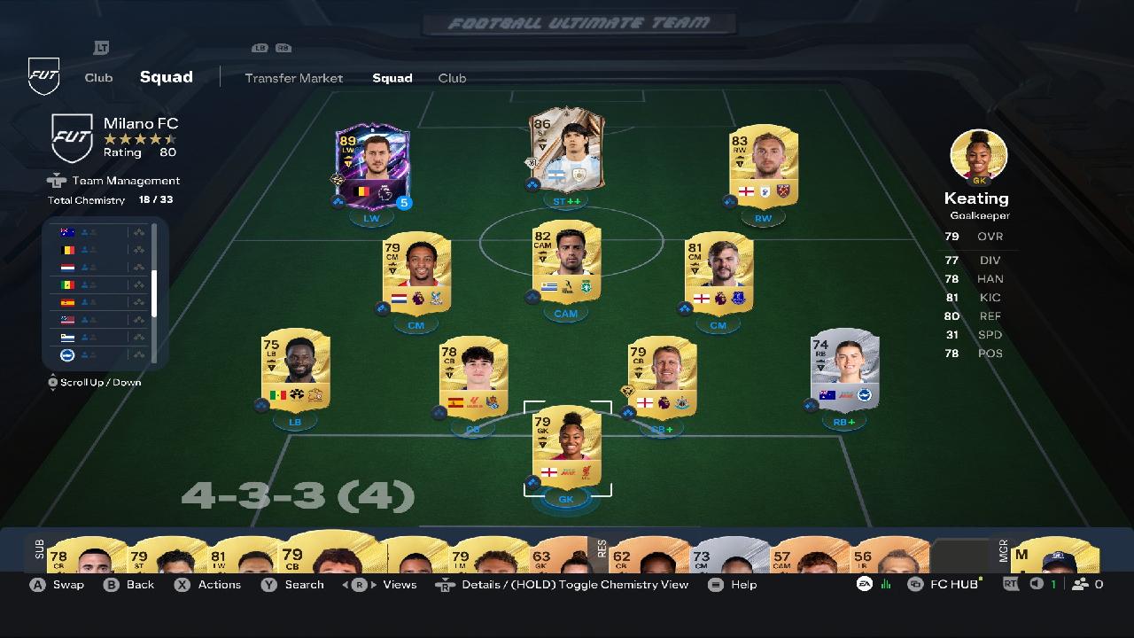 FC 27 Ultimate Team Squad