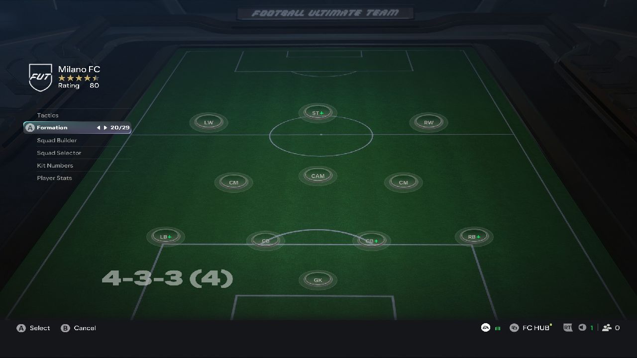 FC 27 Ultimate Team Formation