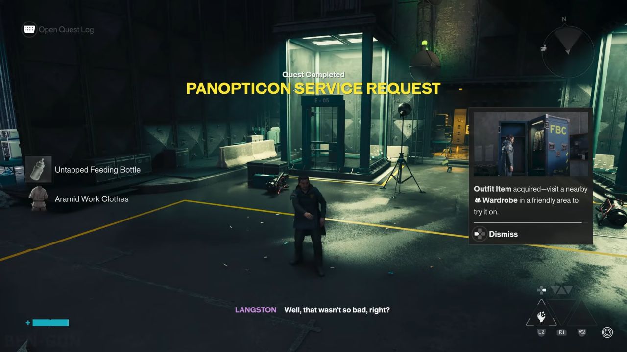 CONTROL Resonant Panopticon Service Request Side Quest