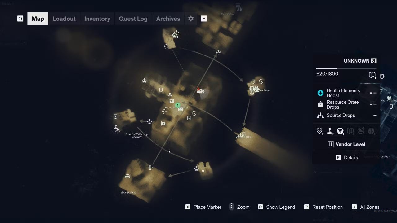 CONTROL Resonant Unknown Hideout Location