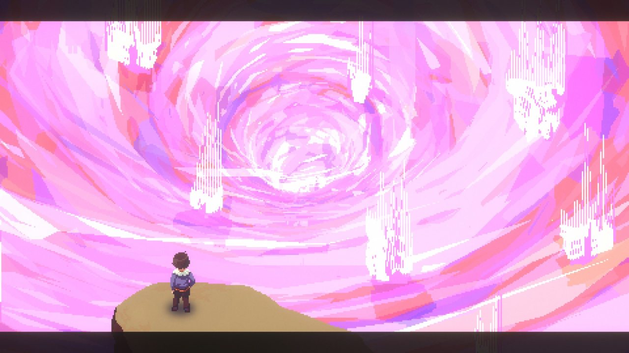 Nocturne Karma views a pink vortex