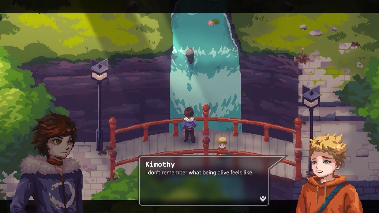 Nocturne Kimothy stands near a bridge