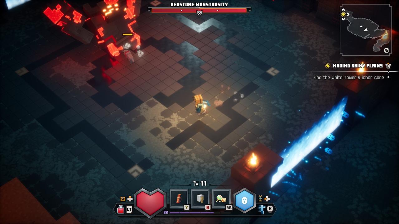 Minecraft Dungeons II Redstone Monstrosity Boss Fight