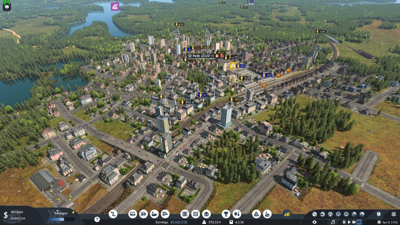 Transport Fever 3 Large Transportations Network in a Mordern City