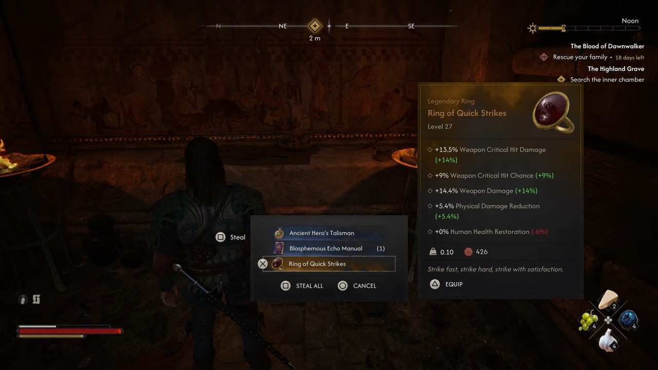 The blood of dawn walker ring of quickstrikes