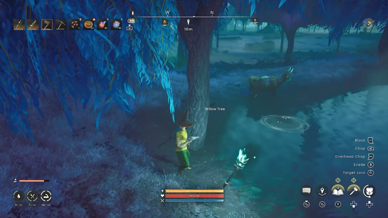 RuneScape Dragonwilds Gather Willow Logs and Fine Thread
