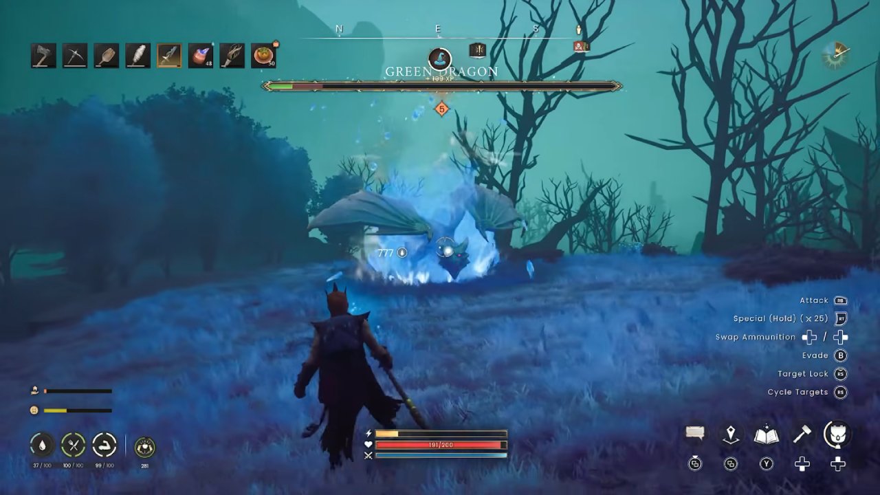 RuneScape Dragonwilds Hunt Green Dragons