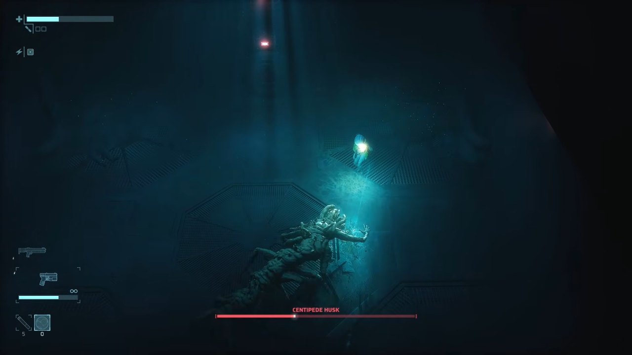 End of Abyss Cel fights Centipede Husk
