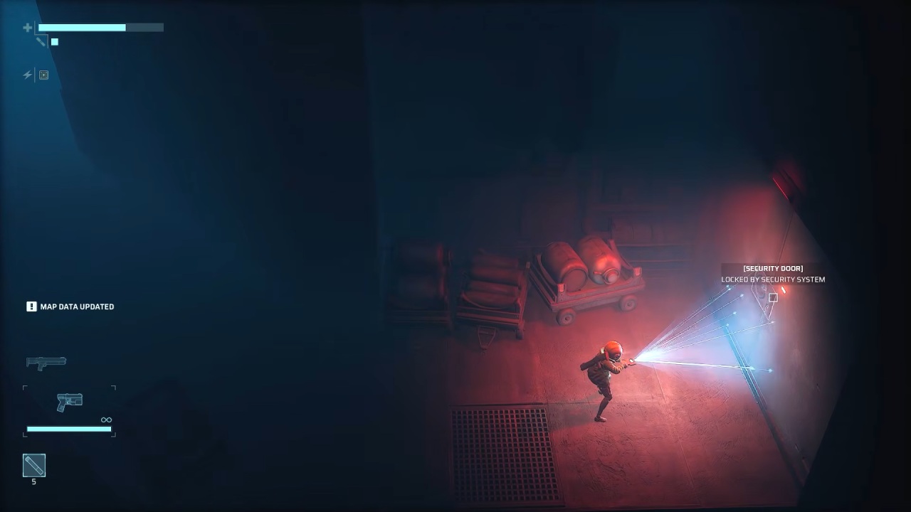 End of Abyss Cel aims a weapon