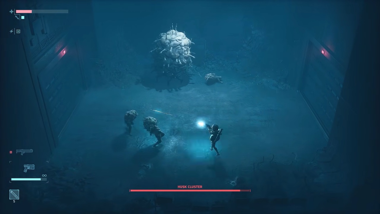 End of Abyss Cel shoots Husk Cluster