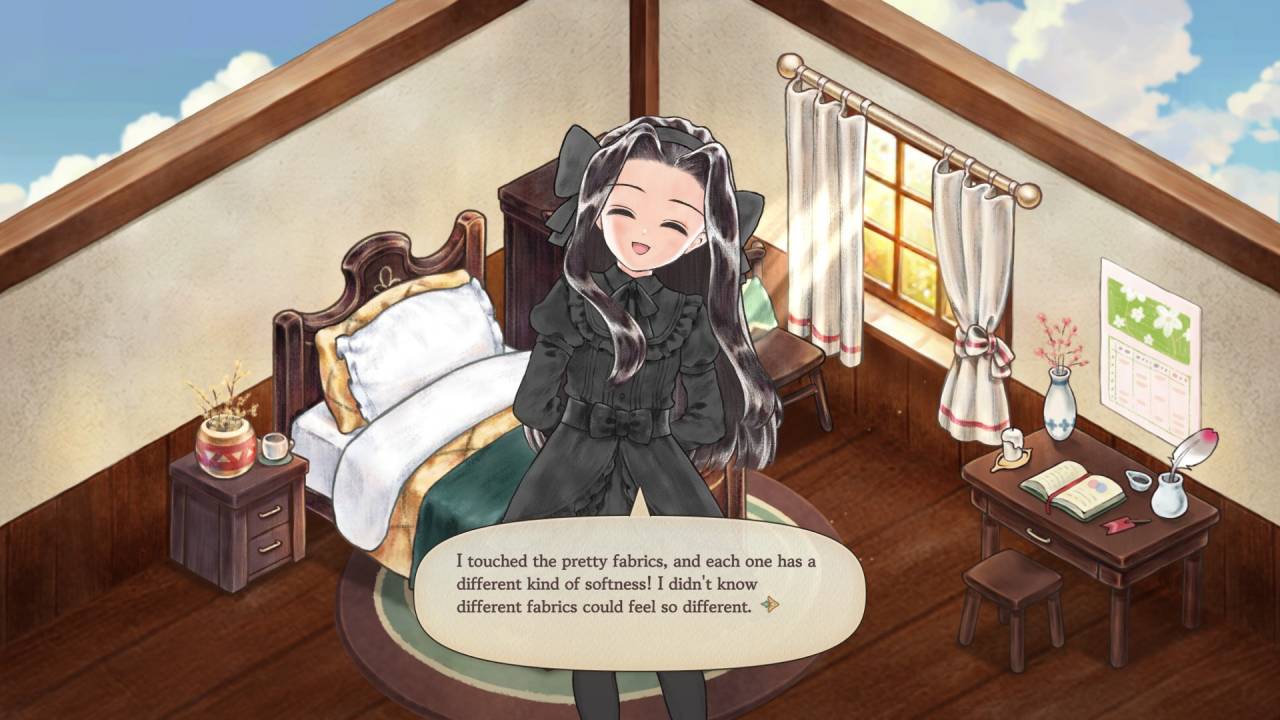 Princess Maker Children of Revelation daughter talks about fabrics