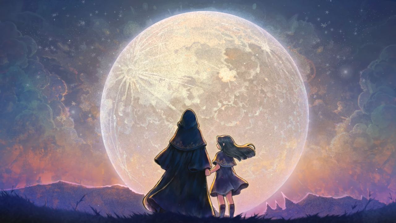 Princess Maker Children of Revelation characters look at moon