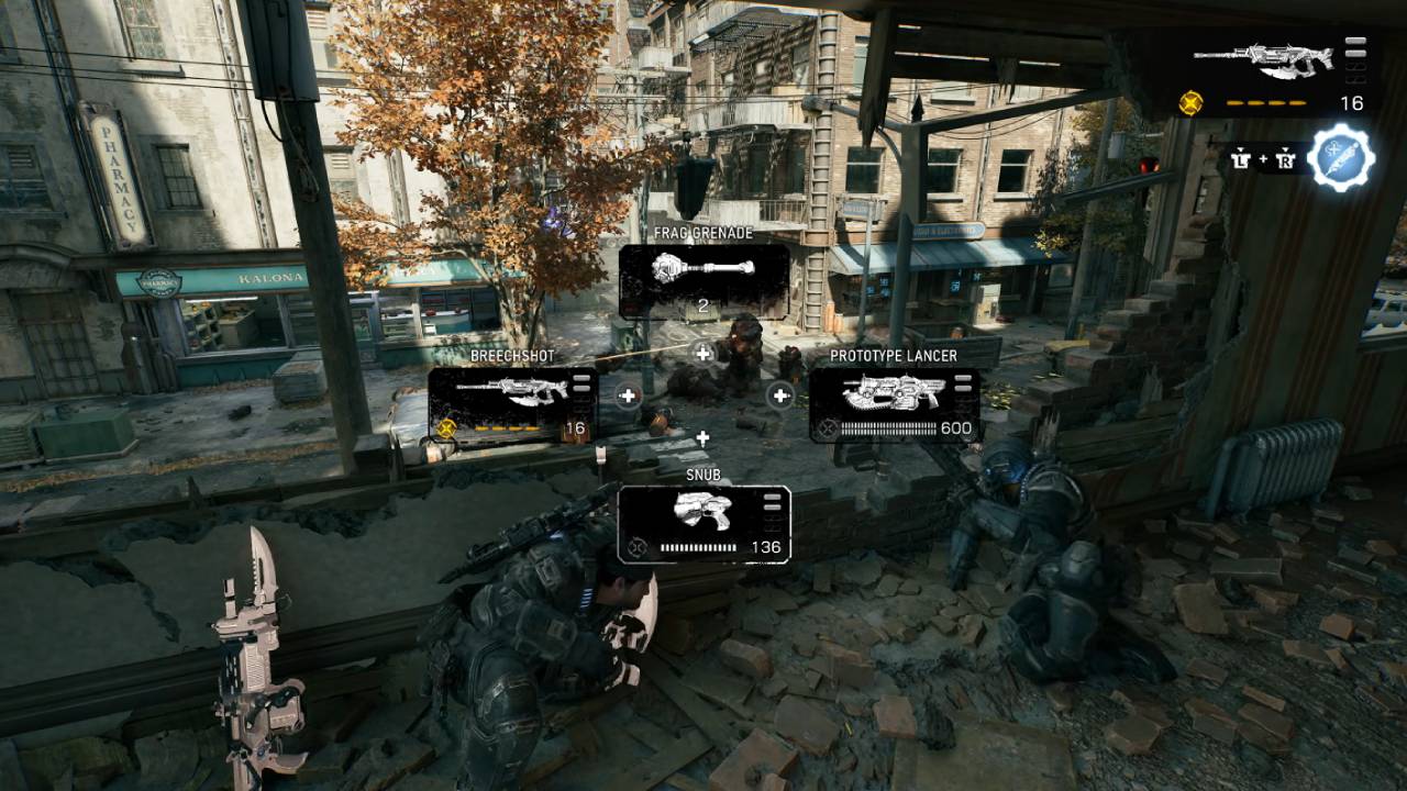 Gears of War: E-Day Coop Gameplay Selection Weapons