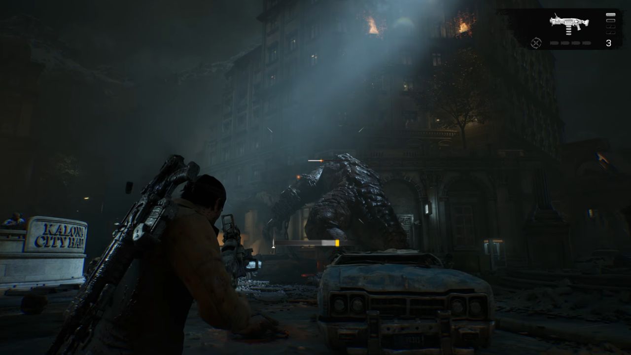 Gears of War: E-Day Godzilla Boss Fight