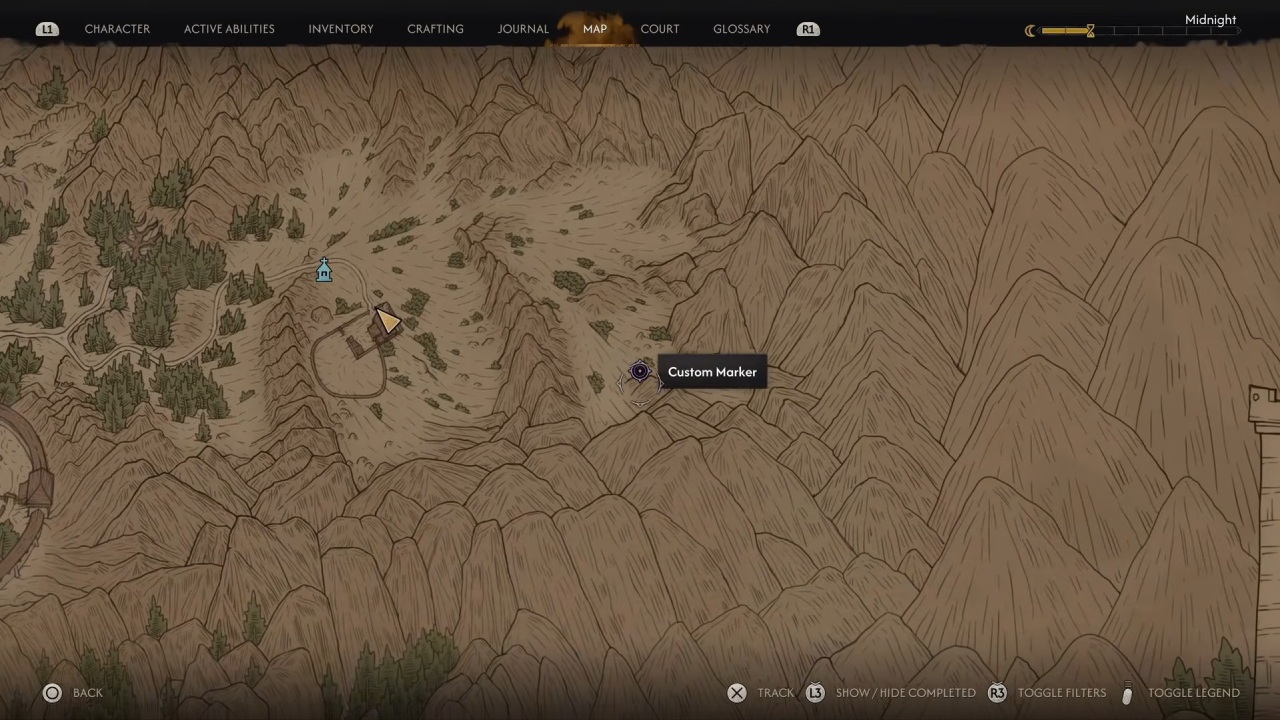 The blood of dawn walker polished long cleaver map