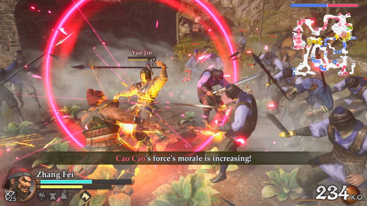 Dynasty Warriors 3: Complete Edition Remastered Zhang Fei in Combat
