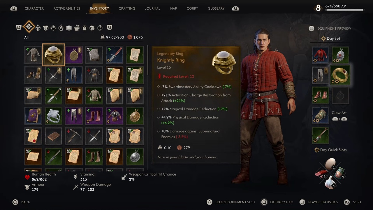 dawnwalker knightly ring