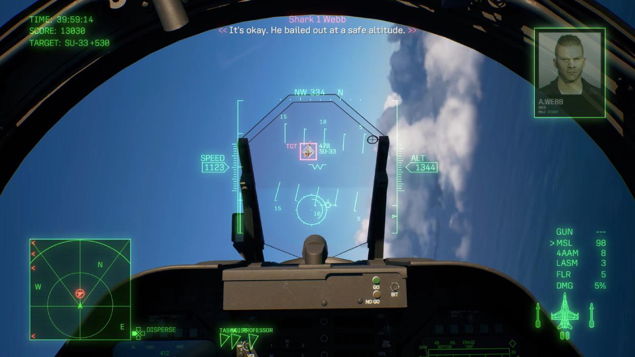 Ace Combat 8: Wings of Theve Shooting at enemy places from F/A-18C