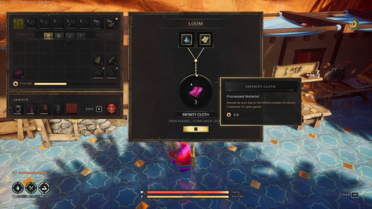 RuneScape Dragonwilds Make Infinity Cloth