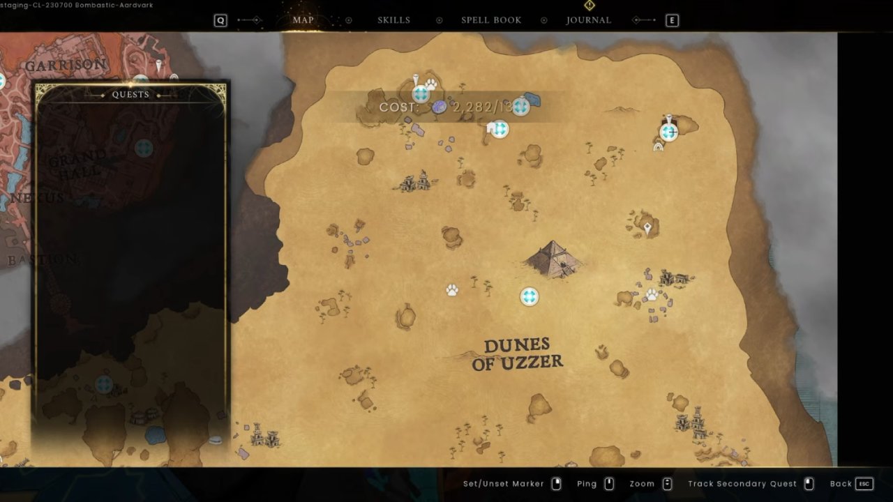 RuneScape Dragonwilds Umbral Sands Regional Cape Location