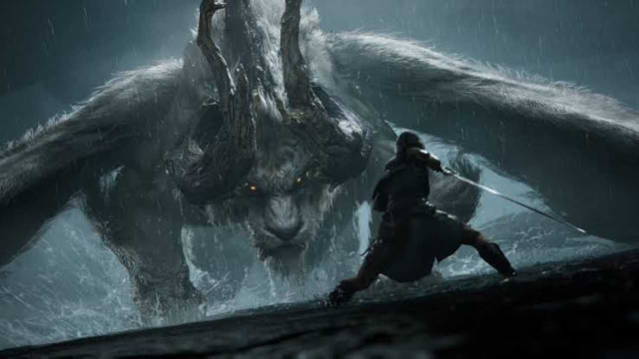 Nodusfall Protagonist fighting Monster