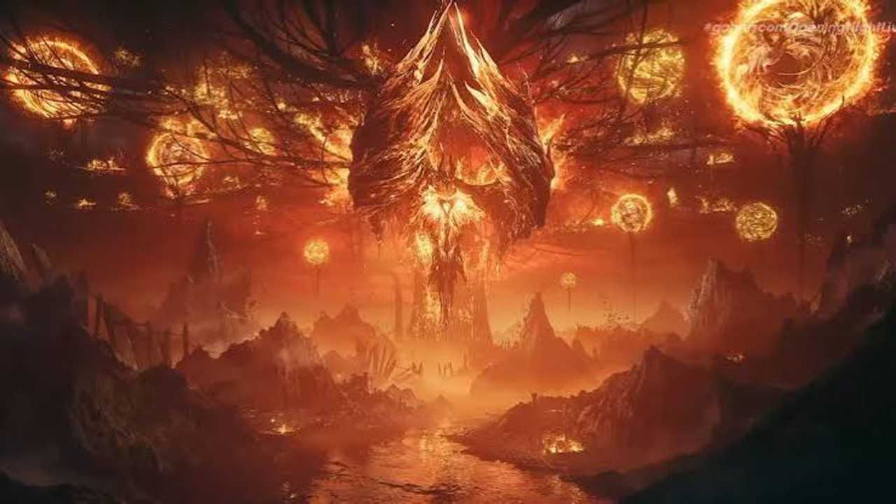 Nodusfall Place with multiple Glowing Planets